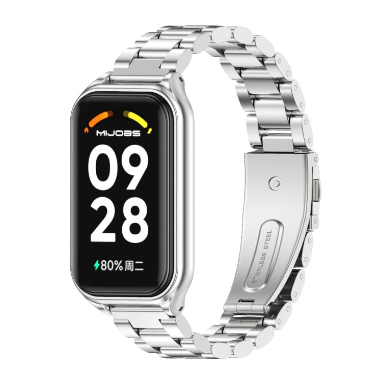 For Redmi Band 2 Mijobs Metal Shell + Three-Bead Stainless Steel Watch Band