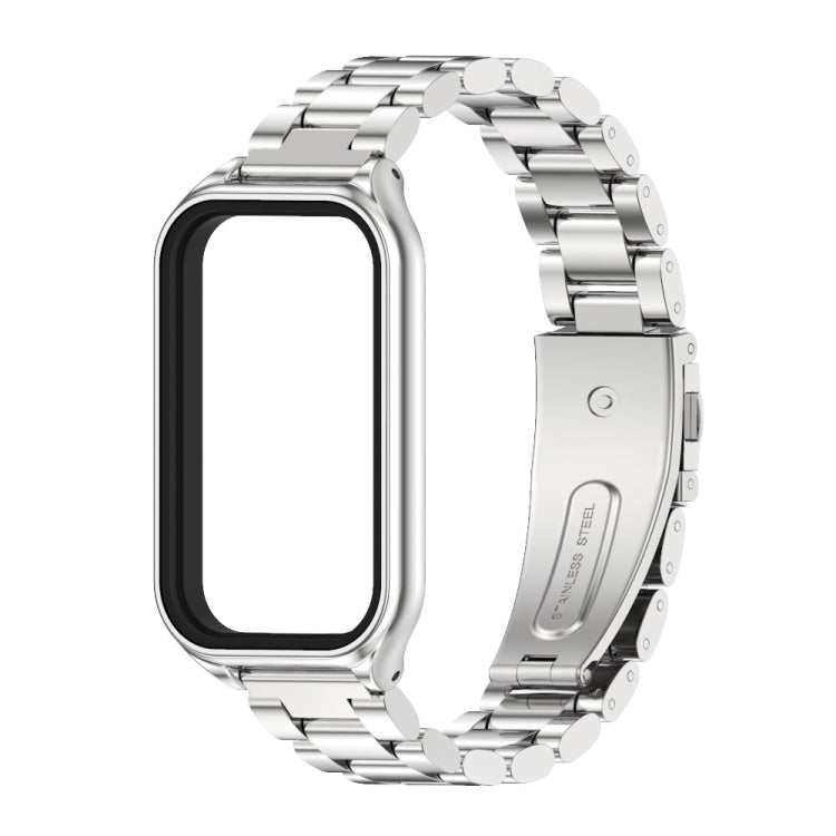 For Redmi Band 2 Mijobs Metal Shell + Three-Bead Stainless Steel Watch Band