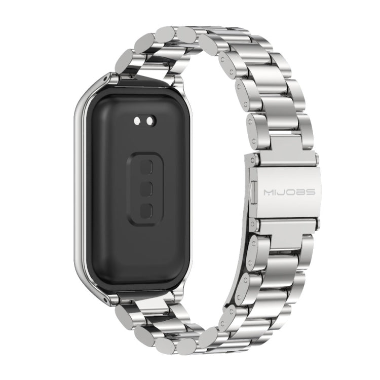 For Redmi Band 2 Mijobs Metal Shell + Three-Bead Stainless Steel Watch Band