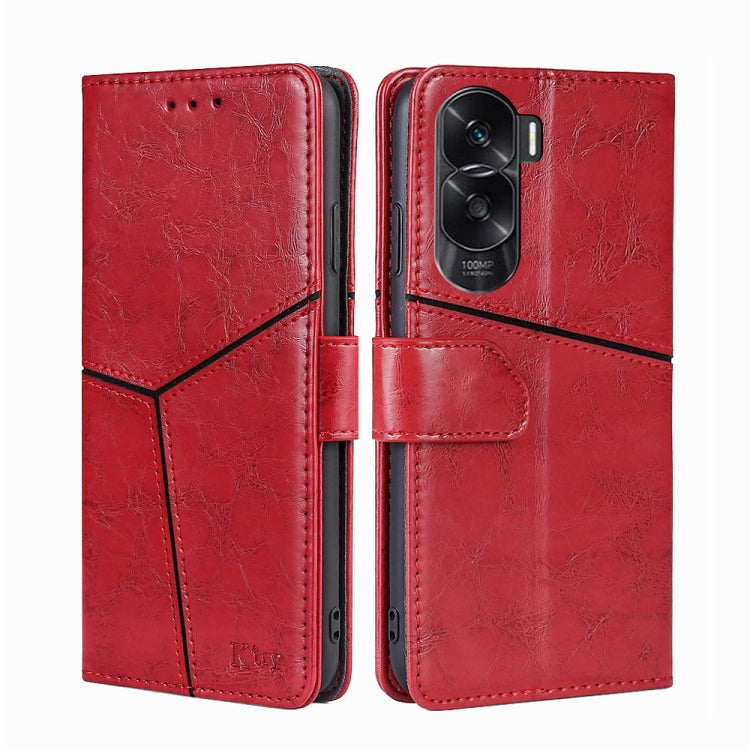 For Honor X50i 5G Geometric Stitching Leather Phone Case