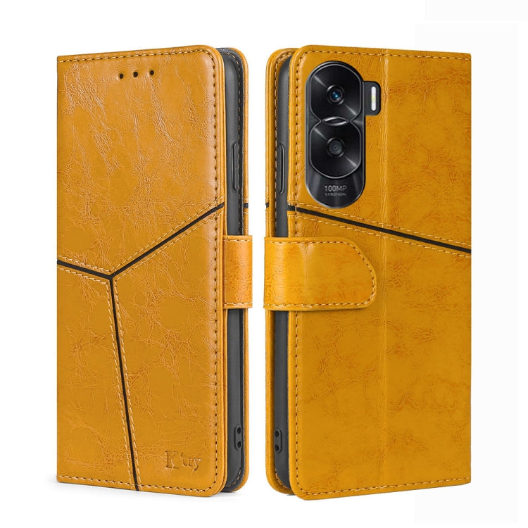 For Honor X50i 5G Geometric Stitching Leather Phone Case