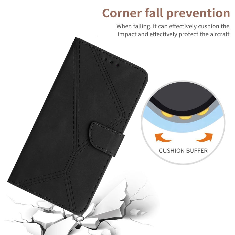 For Motorola Moto G Play 2025 Stitching Embossed Leather Phone Case