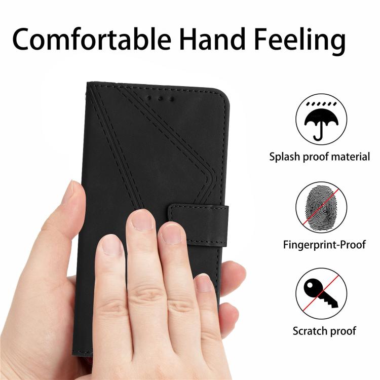 For Motorola Edge 60 Pro Stitching Embossed Leather Phone Case