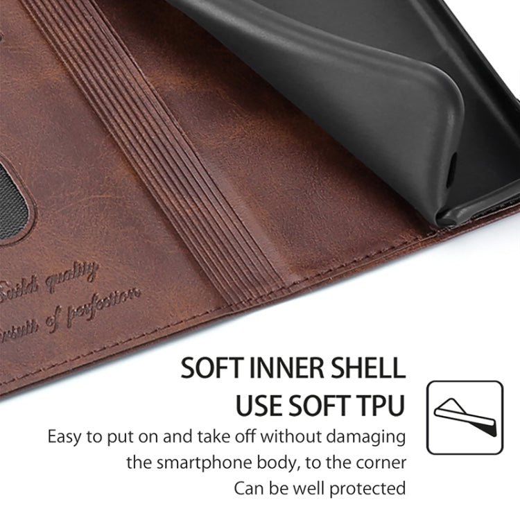 For Realme C61 4G Cow Texture Magnetic Leather Phone Case