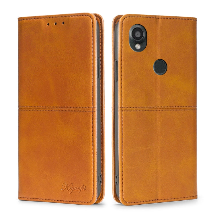 For Kyocera Digno SX3-KYG02 Cow Texture Magnetic Leather Phone Case