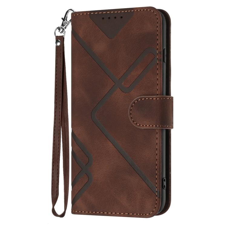 For OPPO Find X9 Pro Line Pattern Skin Feel Leather Phone Case