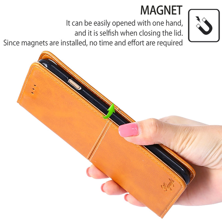 For Samsung Galaxy M55 5G Cow Texture Magnetic Leather Phone Case