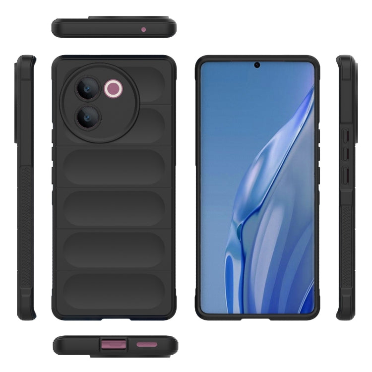 For vivo V30e 5G Global Magic Shield TPU + Flannel Phone Case