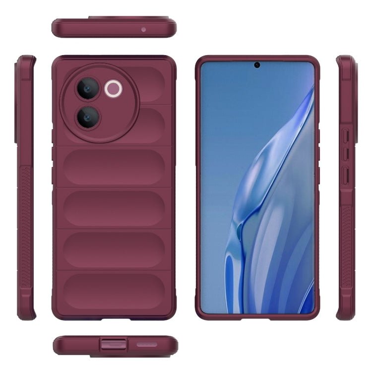 For vivo V30e 5G Global Magic Shield TPU + Flannel Phone Case