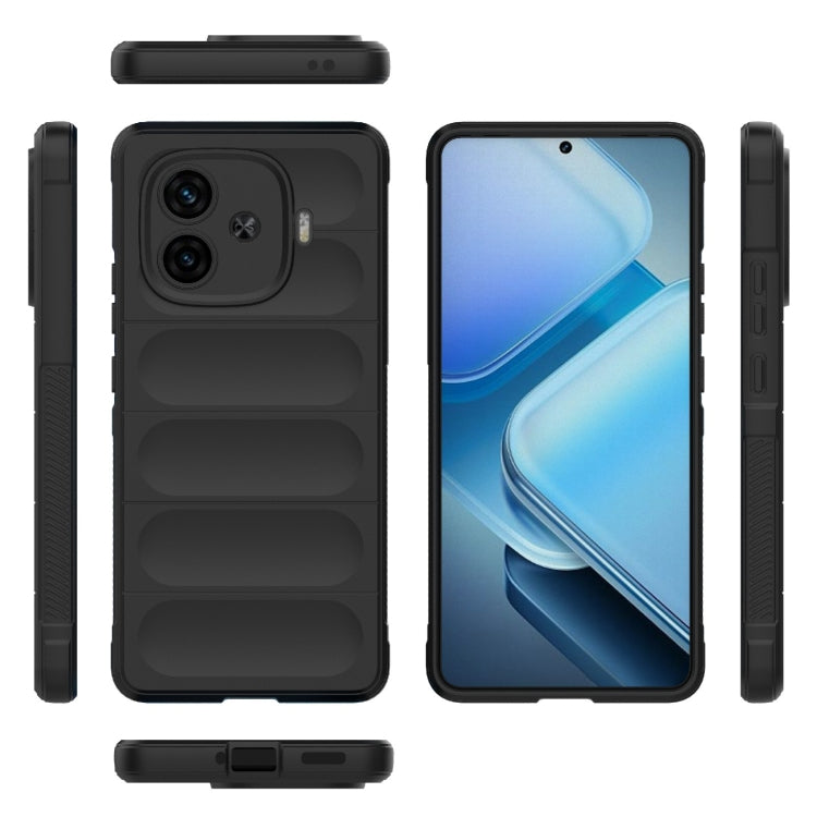 For vivo iQOO Z9 Turbo 5G Magic Shield TPU + Flannel Phone Case