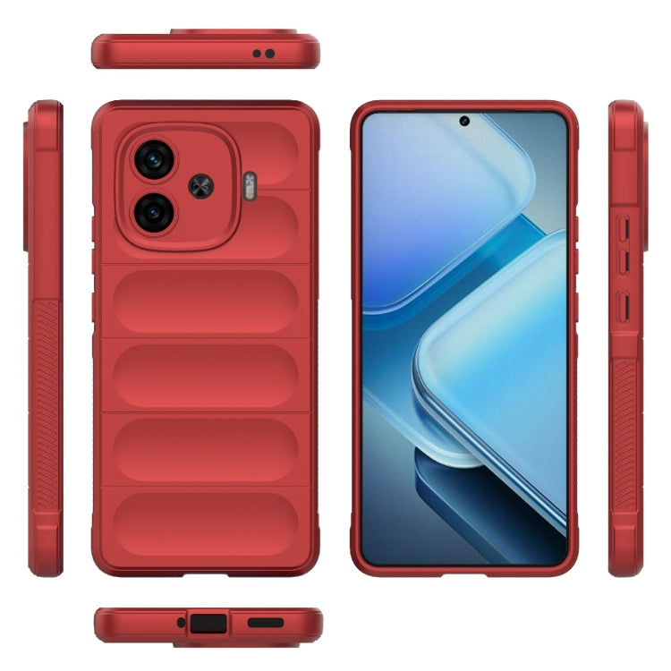 For vivo iQOO Z9 Turbo 5G Magic Shield TPU + Flannel Phone Case
