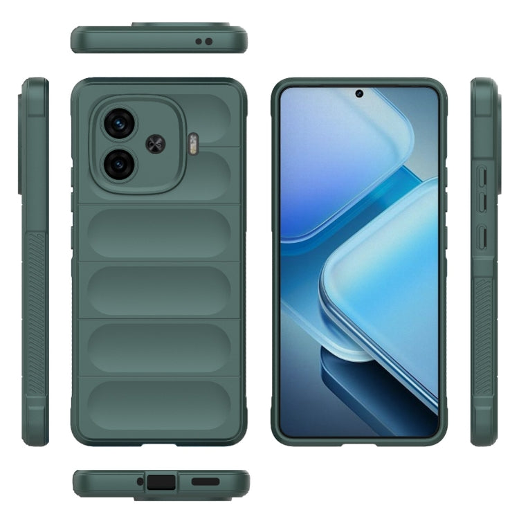 For vivo iQOO Z9 Turbo 5G Magic Shield TPU + Flannel Phone Case