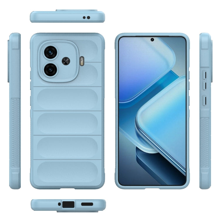For vivo iQOO Z9 Turbo 5G Magic Shield TPU + Flannel Phone Case