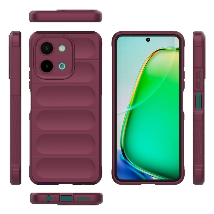 For vivo Y28 4G Magic Shield TPU + Flannel Phone Case