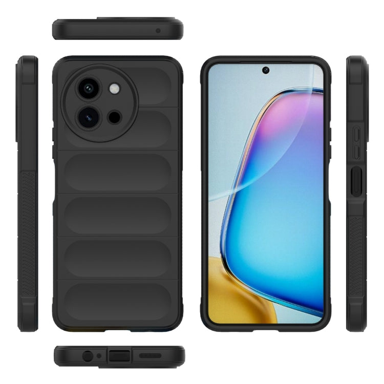 For vivo T3X 5G Global Magic Shield TPU + Flannel Phone Case