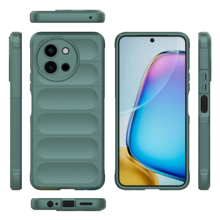 For vivo T3X 5G Global Magic Shield TPU + Flannel Phone Case