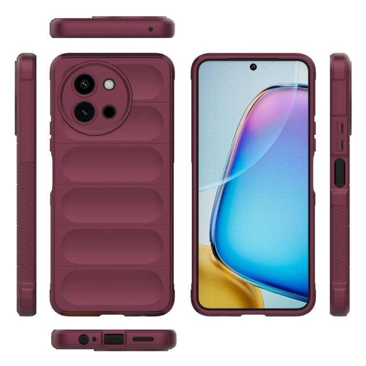For vivo T3X 5G Global Magic Shield TPU + Flannel Phone Case