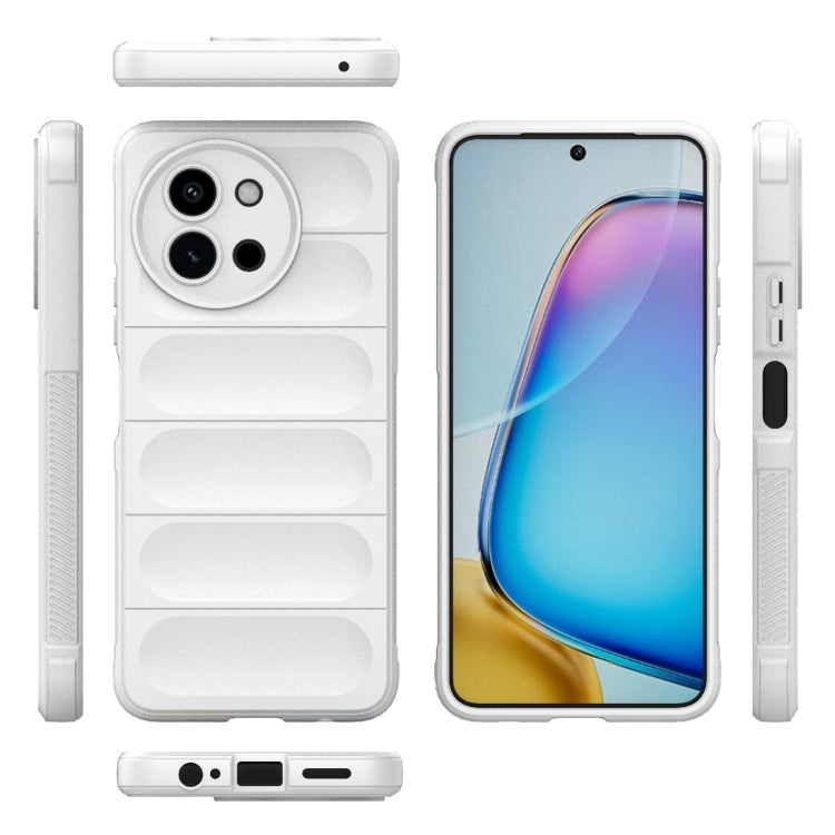 For vivo T3X 5G Global Magic Shield TPU + Flannel Phone Case