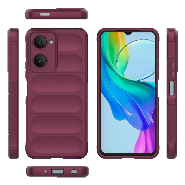 For vivo Y03 4G Global / Y18 4G Global Magic Shield TPU + Flannel Phone Case