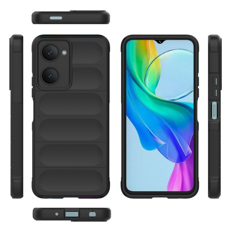 For vivo T3 Lite 5G India / Y28s Global Magic Shield TPU + Flannel Phone Case