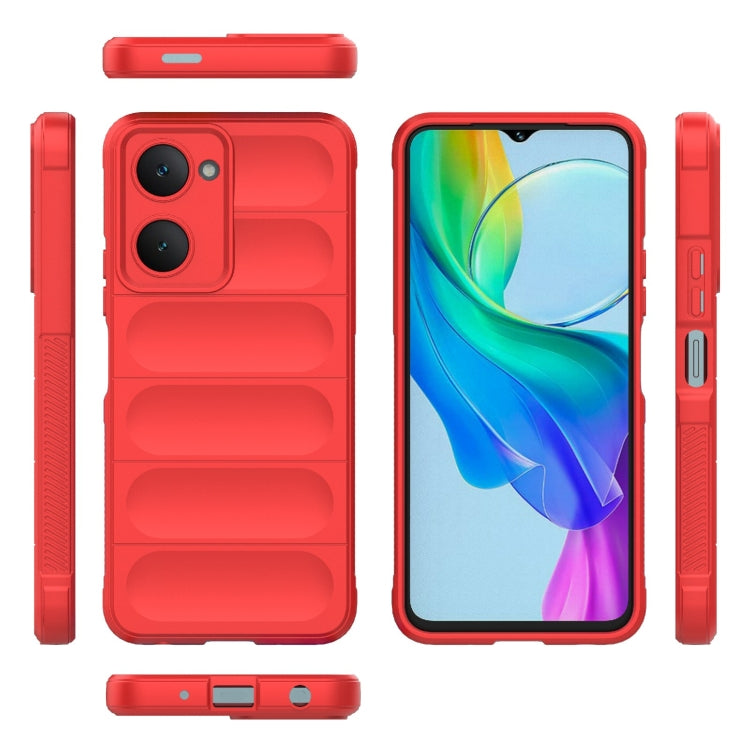 For vivo T3 Lite 5G India / Y28s Global Magic Shield TPU + Flannel Phone Case