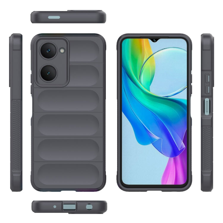 For vivo T3 Lite 5G India / Y28s Global Magic Shield TPU + Flannel Phone Case