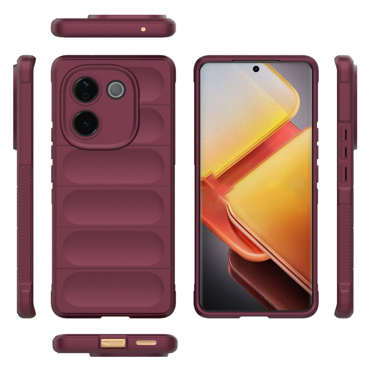 For vivo iQOO Z9s Pro India Magic Shield TPU + Flannel Phone Case