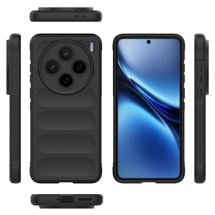 For vivo X200 Magic Shield TPU + Flannel Phone Case