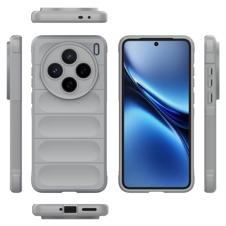 For vivo X200 Magic Shield TPU + Flannel Phone Case