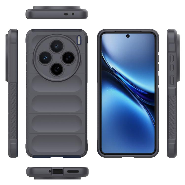 For vivo X200 Magic Shield TPU + Flannel Phone Case