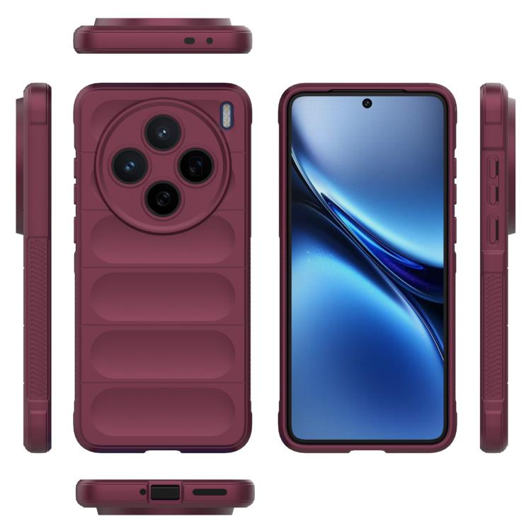 For vivo X200 Magic Shield TPU + Flannel Phone Case