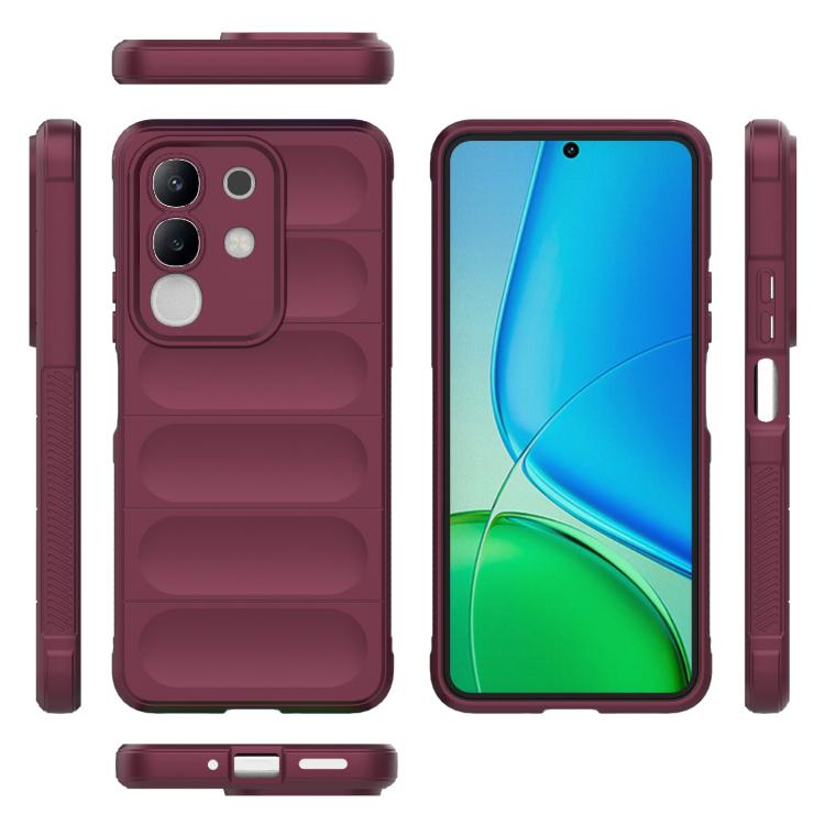 For vivo Y29 4G Global / T4x 5G Magic Shield TPU + Flannel Phone Case