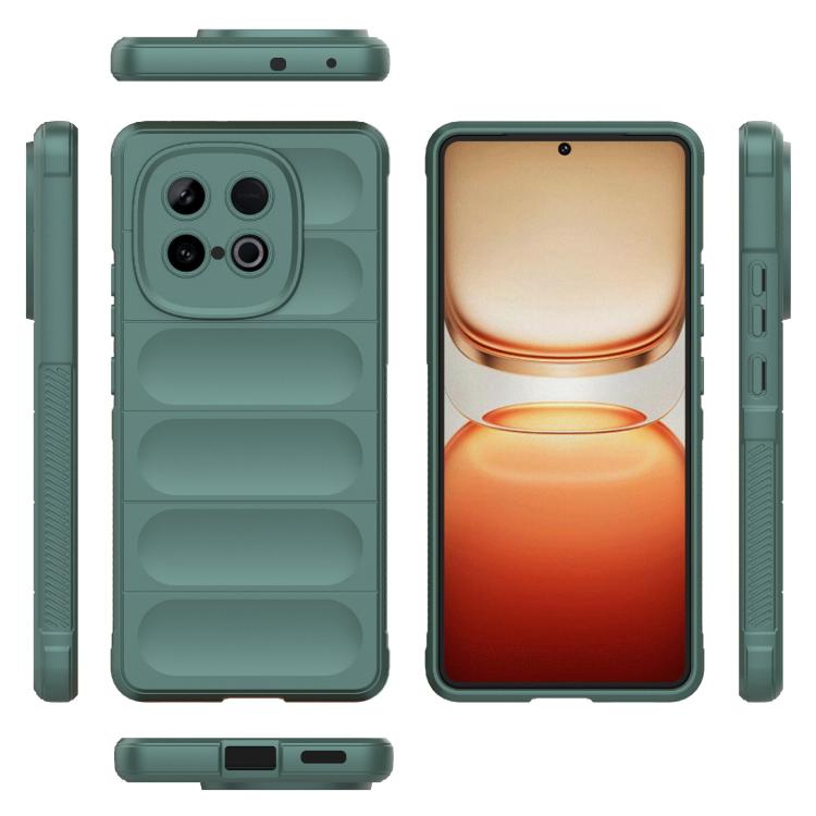 For vivo iQOO Z10 Turbo 5G Magic Shield TPU + Flannel Phone Case