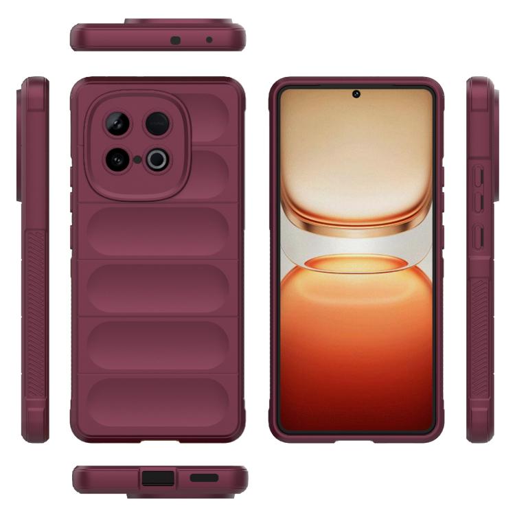 For vivo iQOO Z10 Turbo 5G Magic Shield TPU + Flannel Phone Case
