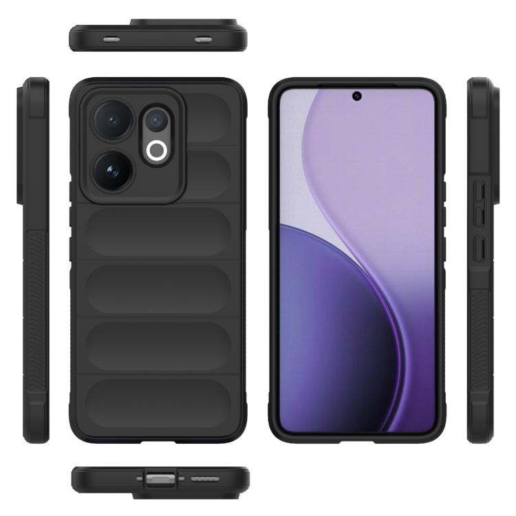 For vivo V60 5G Global Magic Shield TPU + Flannel Phone Case