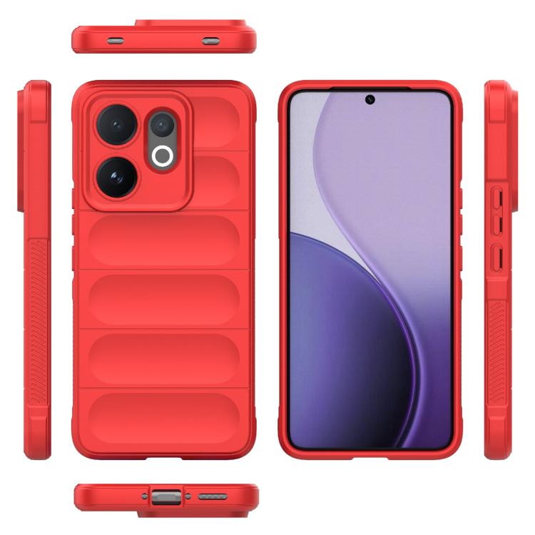 For vivo V60 5G Global Magic Shield TPU + Flannel Phone Case