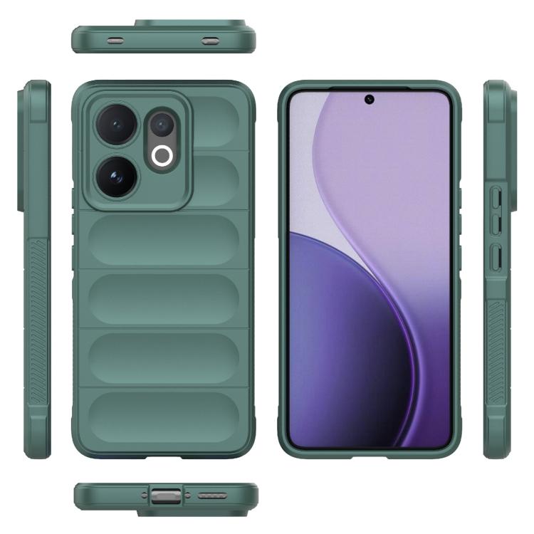 For vivo V60 5G Global Magic Shield TPU + Flannel Phone Case