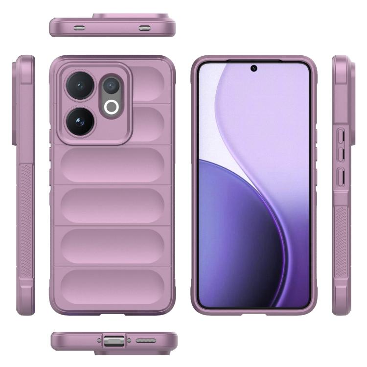 For vivo V60 5G Global Magic Shield TPU + Flannel Phone Case