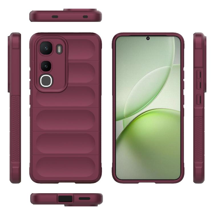 For vivo Y400 5G Global Magic Shield TPU + Flannel Phone Case