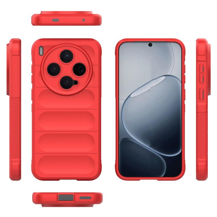 For vivo X300 5G Magic Shield TPU + Flannel Phone Case