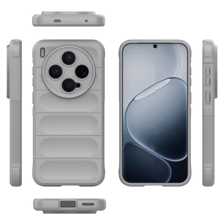 For vivo X300 5G Magic Shield TPU + Flannel Phone Case
