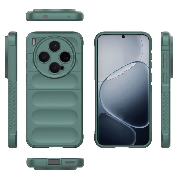 For vivo X300 5G Magic Shield TPU + Flannel Phone Case