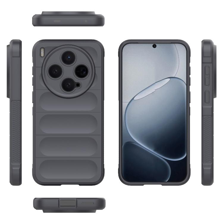 For vivo X300 5G Magic Shield TPU + Flannel Phone Case