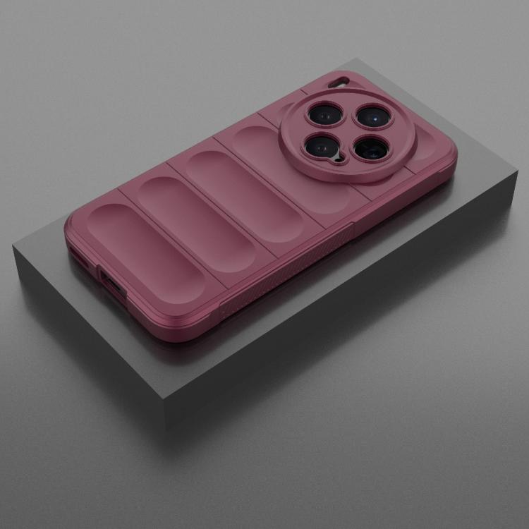 For vivo X300 5G Magic Shield TPU + Flannel Phone Case