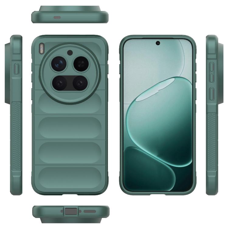 For vivo X300 Pro 5G Magic Shield TPU + Flannel Phone Case