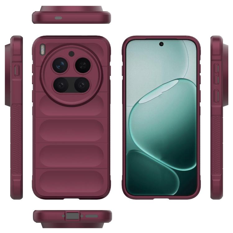 For vivo X300 Pro 5G Magic Shield TPU + Flannel Phone Case