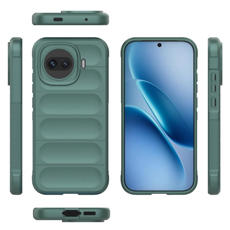 For vivo iQOO Z11 Turbo 5G Magic Shield TPU + Flannel Phone Case
