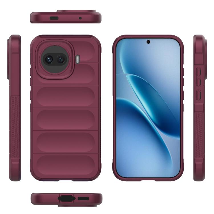 For vivo iQOO Z11 Turbo 5G Magic Shield TPU + Flannel Phone Case