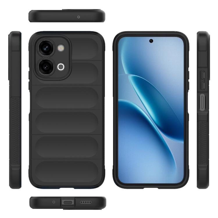 For vivo iQOO Z11x 5G India Magic Shield TPU + Flannel Phone Case