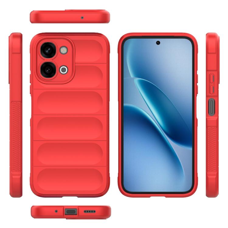 For vivo iQOO Z11x 5G India Magic Shield TPU + Flannel Phone Case